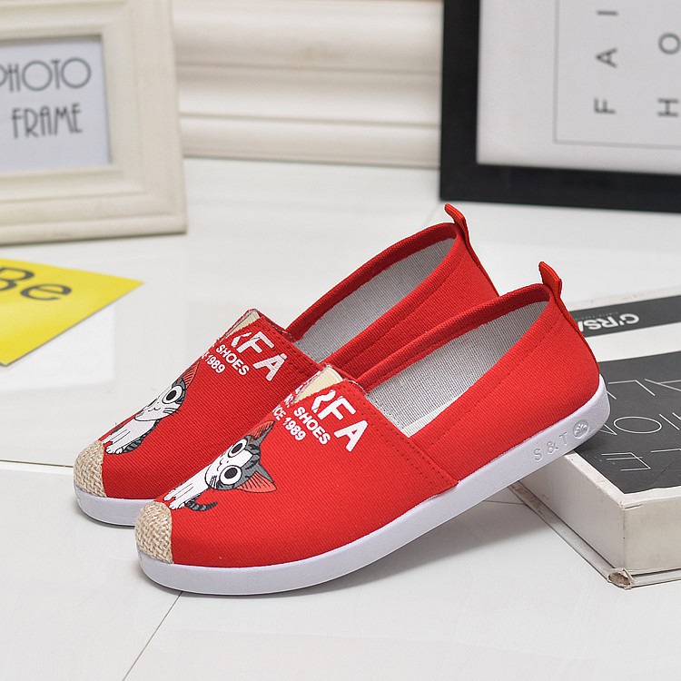 Giày lười mèo cá tính GTTG29 , giày slip on nữ