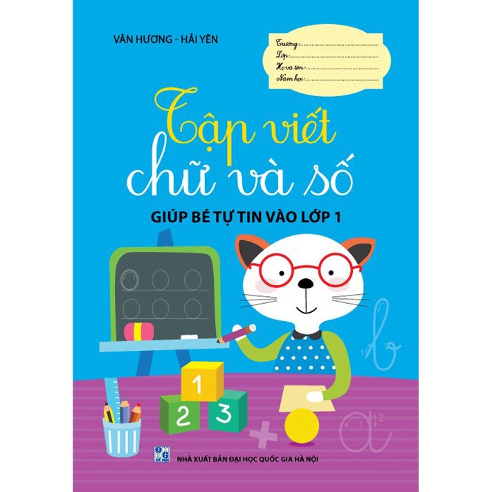 Sách - Bé Tập tô chữ và số (Giúp bé tự tin vào lớp 1)
