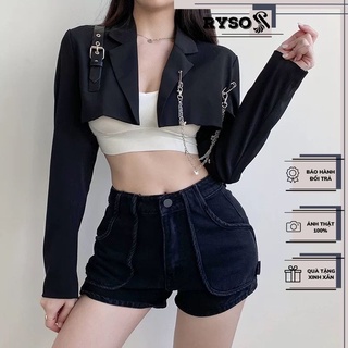 Áo vest croptop phong cách cá tính lạ mắt chất mango cao cấp
