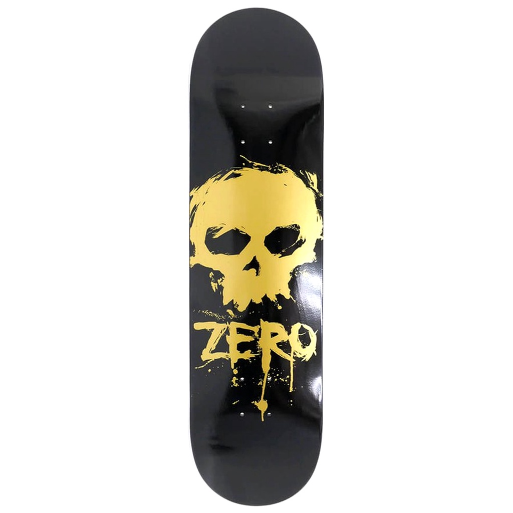 Mặt Ván Trượt Skateboard ZERO BLOOD SKULL BLACK/GOLD DECK 8.0