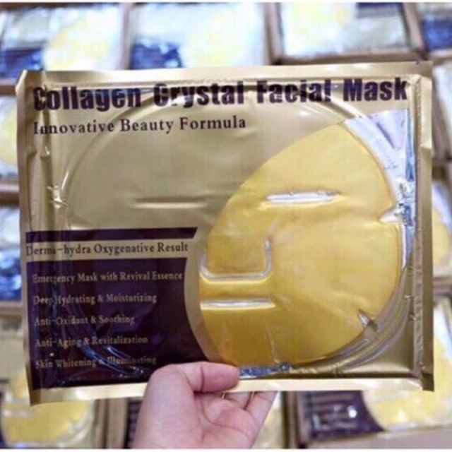 COMBO 10 MẶT NẠ MẶT COLLAGEN CRYSTAL FACIAL MASK - LÀM TRẮNG, TÁI TẠO , GIÚP GIẢM THÂM HIỆU QUẢ VÀ NGĂN NGỪA LÃO HOÁ DA