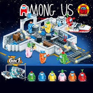 Bộ lego among us. Các bé rất thích, giúp phát triển trí tuệ và tính kiên nhẫn-KK-LB333( mẫu ngẫu nhiên)