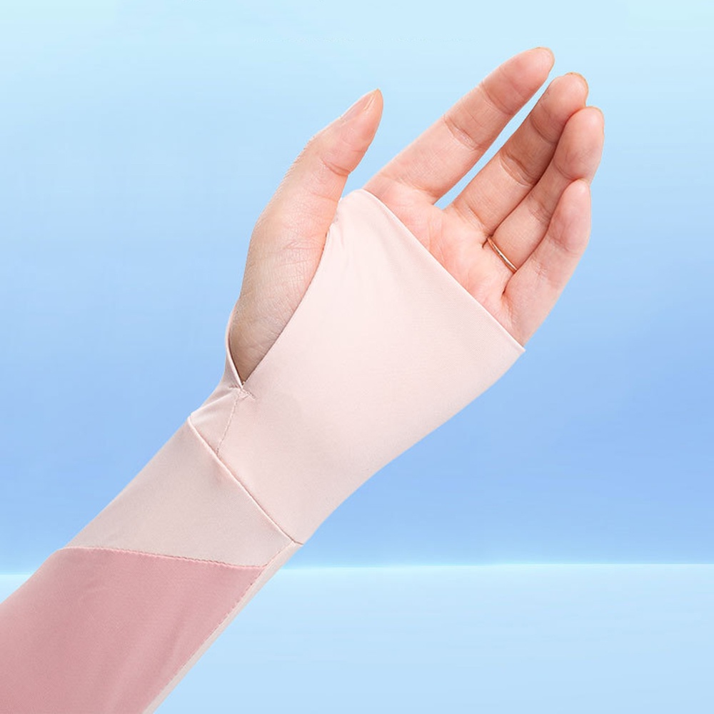 Ống Tay Áo Dài Bằng Lụa Chống Tia UV Cho Nam Nữ