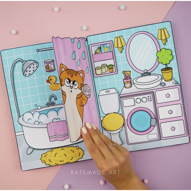 Ngôi nhà búp bê bằng giấy chủ đề Holly’s House