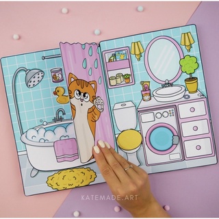 Ngôi nhà búp bê bằng giấy chủ đề Holly’s House
