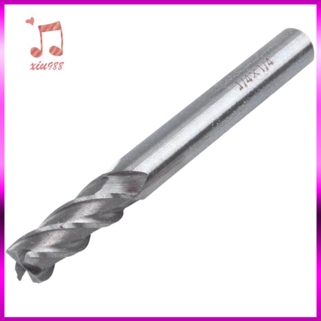 Mũi Phay 4 Rãnh 7-22mm, chuôi trụ, thép gió