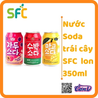 (5 vị) Nước Soda trái cây SFC lon 350ml [Sale Toàn thumbnail