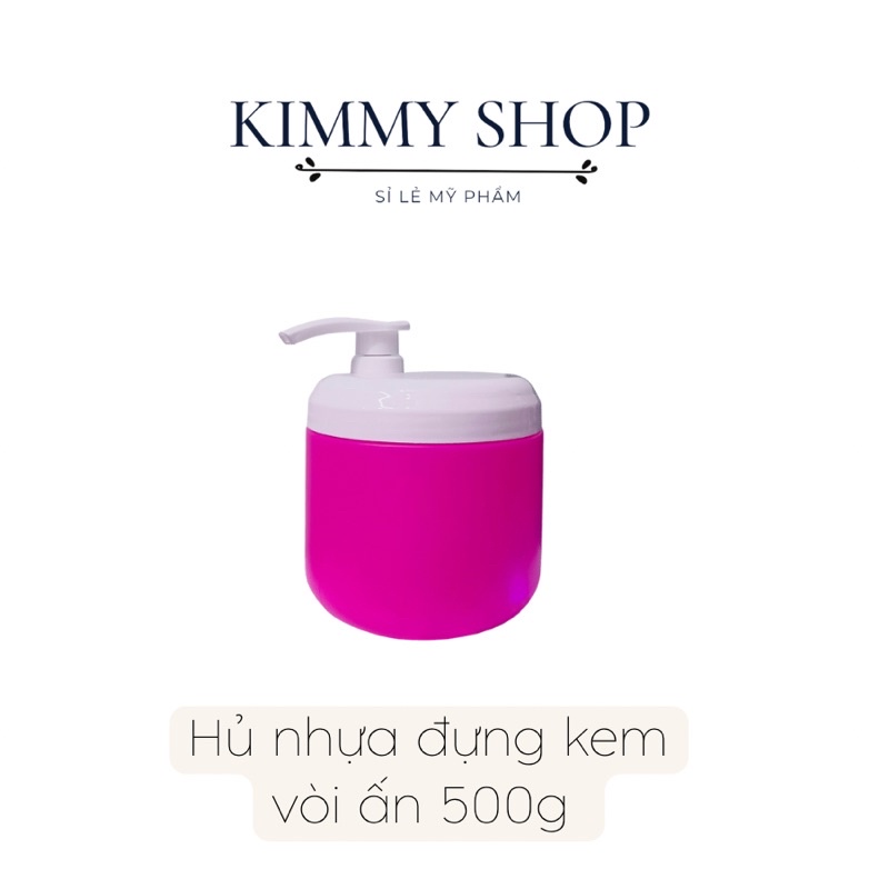 Hủ nhựa đựng kem 1kg có vòi ấn