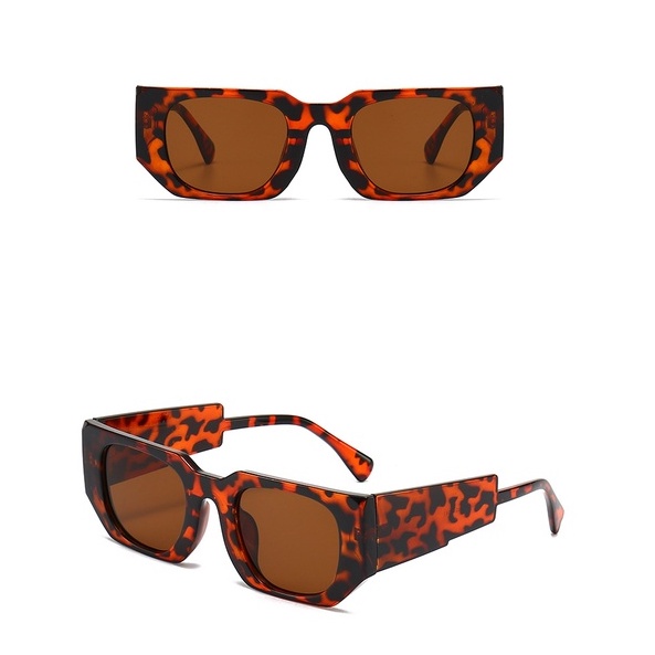 Kính Mát Tròng Vuông Nhỏ Màu Đen Chống Tia UV400 Thời Trang Cho Nam Và Nữ