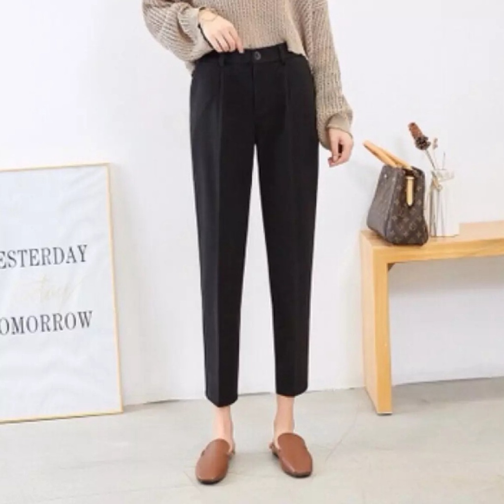 Quần âu nữ chất tuyết mưa cạp cao lưng chun quần baggy nữ cạp trước chun sau có nhiều màu