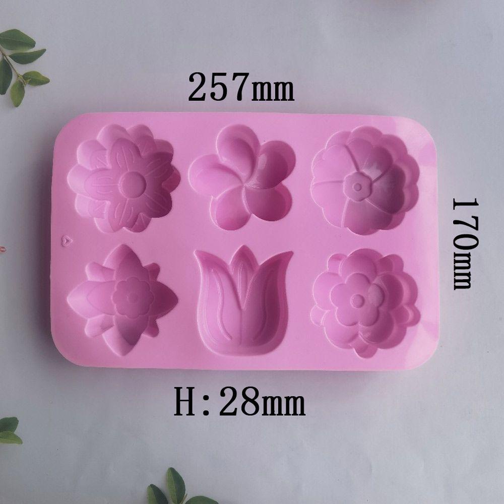 JONYE Khuôn Silicone Làm Xà Phòng 6 Ngăn Hình Bàn Chân Em Bé 3D DIY