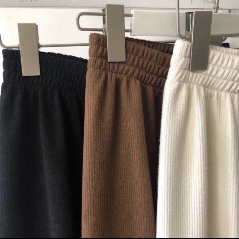[Ảnh thật/Video Quần Jogger nỉ, Quần Jogger nữ nhung tăm bo gấu - Dorita Boutique