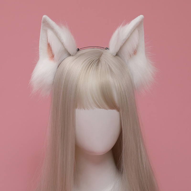 Băng Đô Tai Cún Nhồi Bông Phong Cách Lolita Đáng Yêu