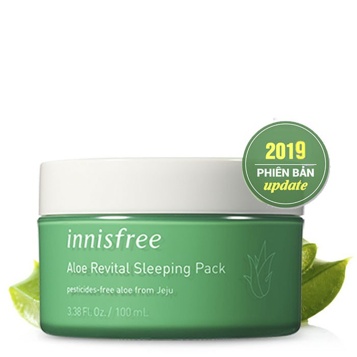 MẶT NẠ NGỦ DƯỠNG ẨM TỪ NHA ĐAM TƯƠI INNISFREE ALOE REVITAL SLEEPING PACK 100ML