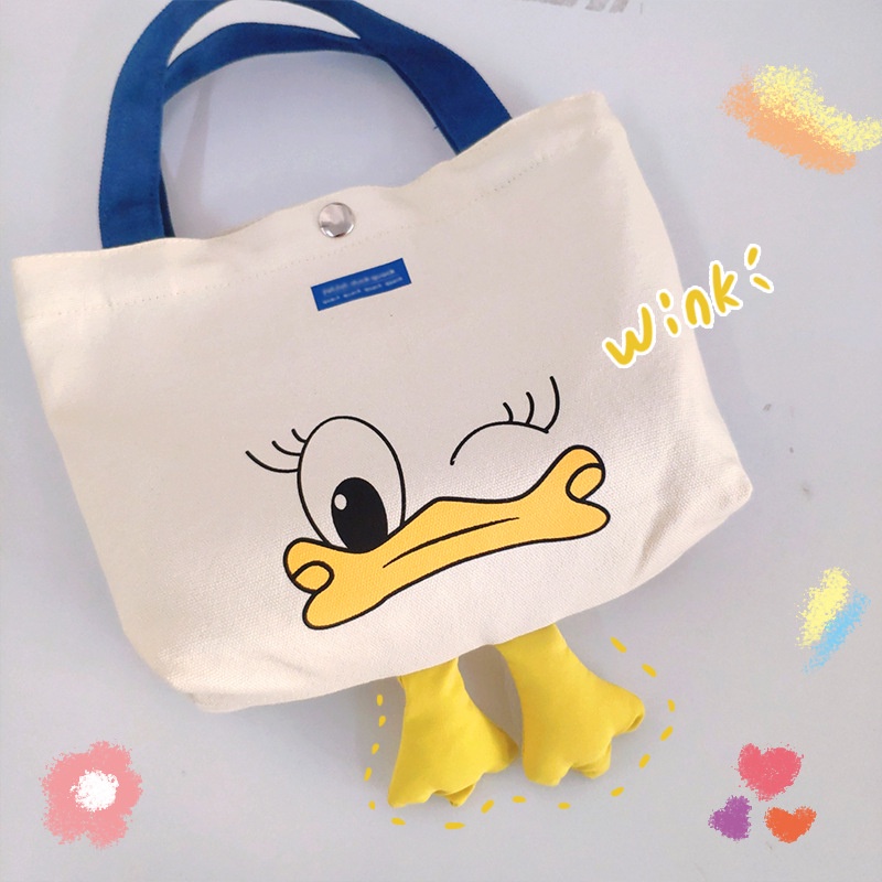 Túi đeo vai hình vịt có chân nhỏ dễ thương