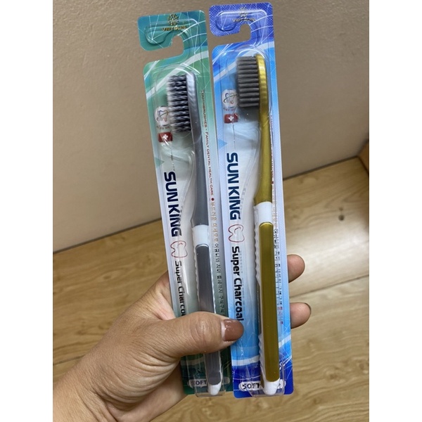 Bàn chải đánh răng than tre hoạt tính SUNKING sợi lông mềm mịn có lợi cho nướu lợi và chân răng