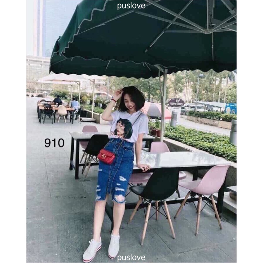 Chân Váy Jeans Dài Kèm Thắt Lưng SP910 | BigBuy360 - bigbuy360.vn