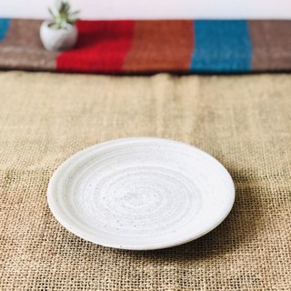 Dĩa gốm trắng trơn