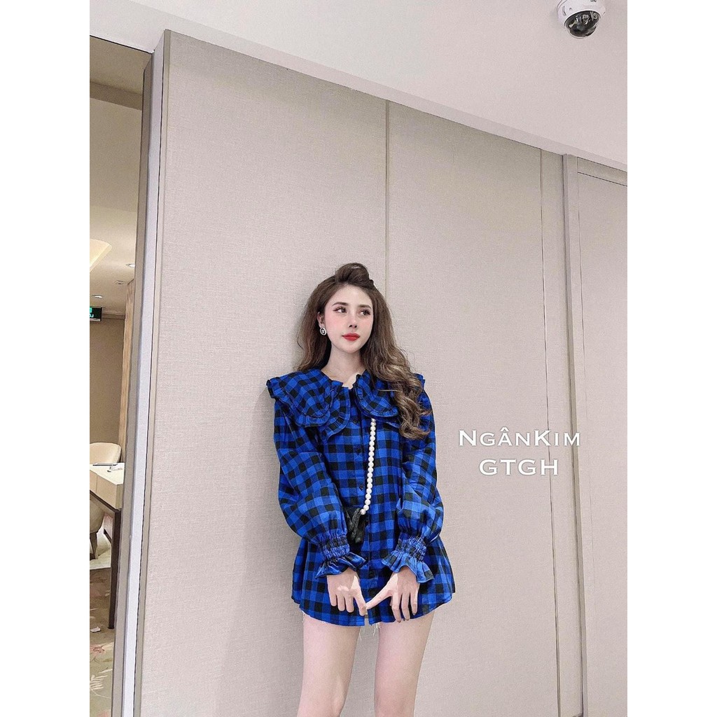 Áo Sơ Mi Kẻ Cổ Bèo | BigBuy360 - bigbuy360.vn