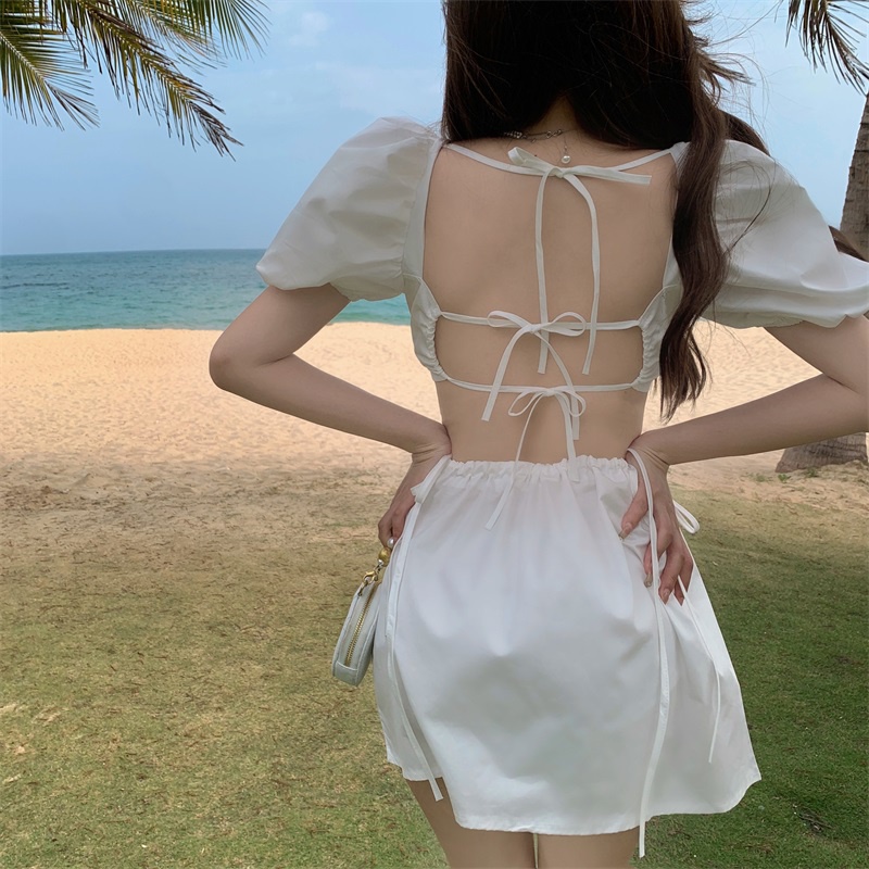 Đầm dáng a tay bồng mini Emilyshop