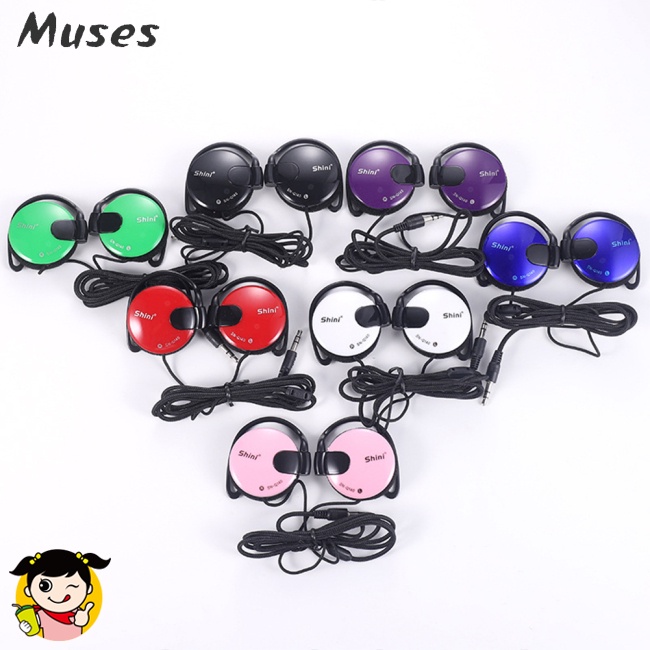 Tai Nghe Dạng Móc Tai Có Dây Điều Khiển Mic Dành Cho Video MP3 / Máy Tính Thể Thao