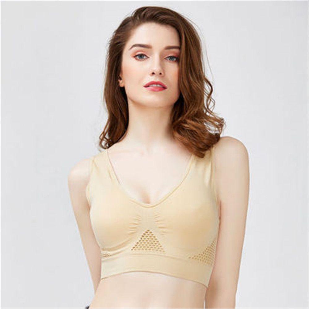 Áo Ngực Thể Thao Không Gọng Có Mút Đệm Chống Sốc Thời Trang Cho Nữ