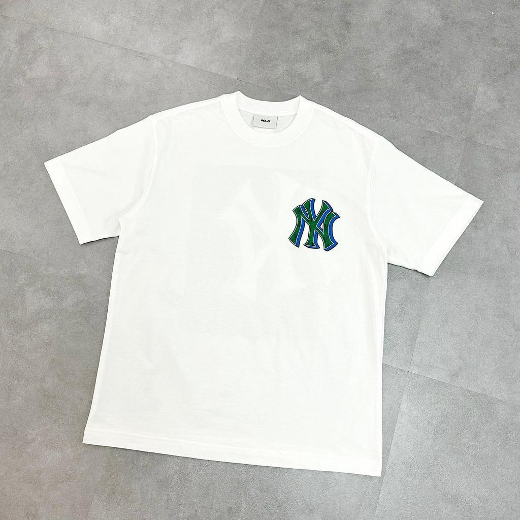 Áo Thun MLB Monotive Overfit Short Sleeve T-Shirt New York Yankees White