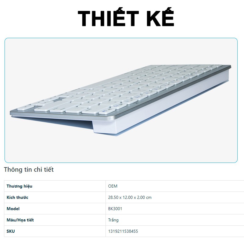[ BH 6 THÁNG] Bàn phím bluetooth Smart Keyboard - Siêu mỏng, nhỏ gọn - Kèm miếng lót chuột cho điện thoại, laptop | BigBuy360 - bigbuy360.vn