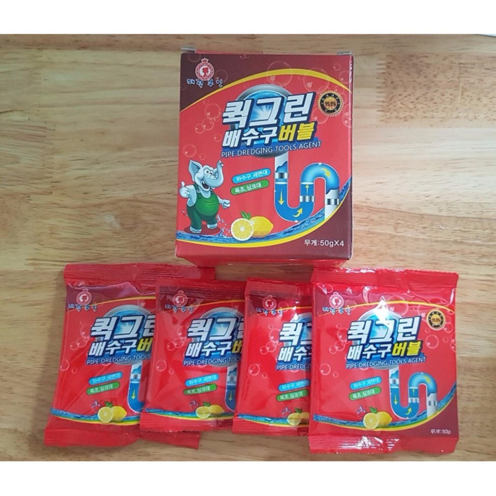 Hộp 5 gói bột thông cống Hàn Quốc