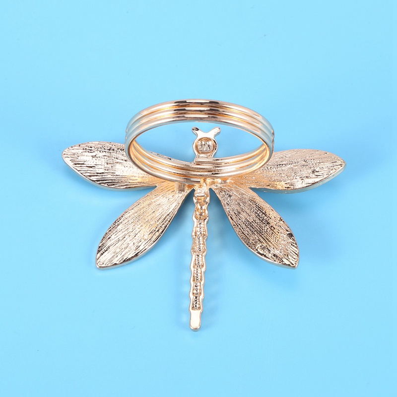 6 chiếc Vòng khăn ăn chuồn chuồn chuồn , Nhẫn kim sa cho đám cưới , Bàn ăn , Bữa tiệc , Sử dụng hàng ngày , Giáng sinh , Lễ tạ ơn , Trang trí bàn ,Etc