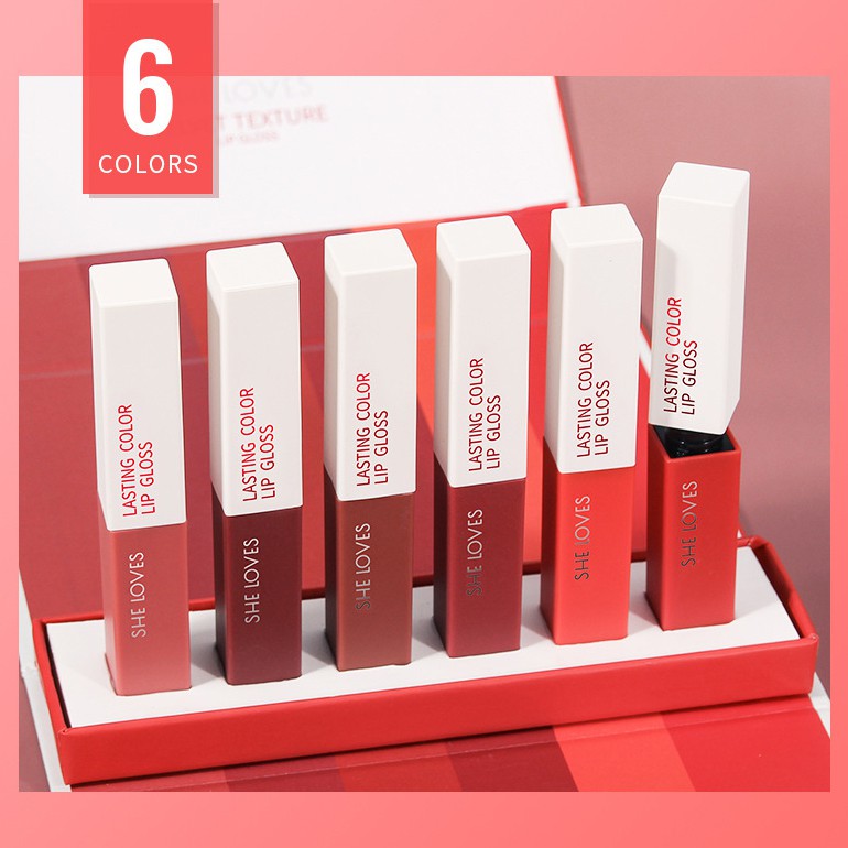 Son kem lì mịn Sheloves Lasting Color Lip Gloss 5ml