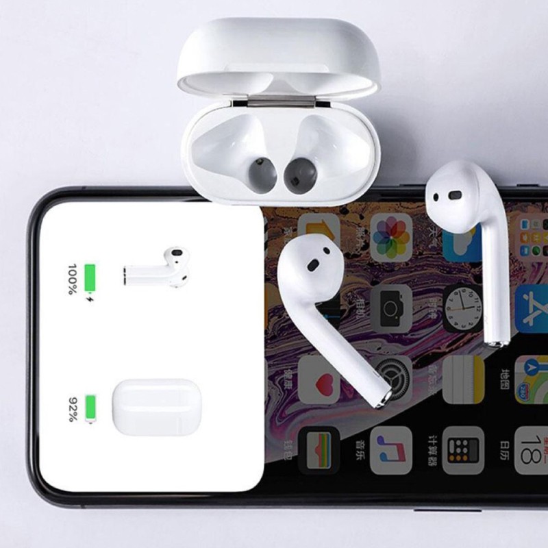 Tai nghe không dây bluetooth Airpods 2 Louda 1562 hổ vằn bản cao cấp nhất TechXTRA