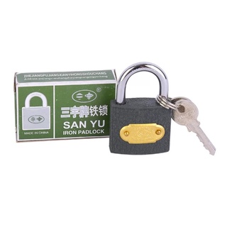 Ổ KHÓA TREO GANG NHÁM ĐEN size 32mm phi 6, dùng khóa hộc tủ ngăn kéo