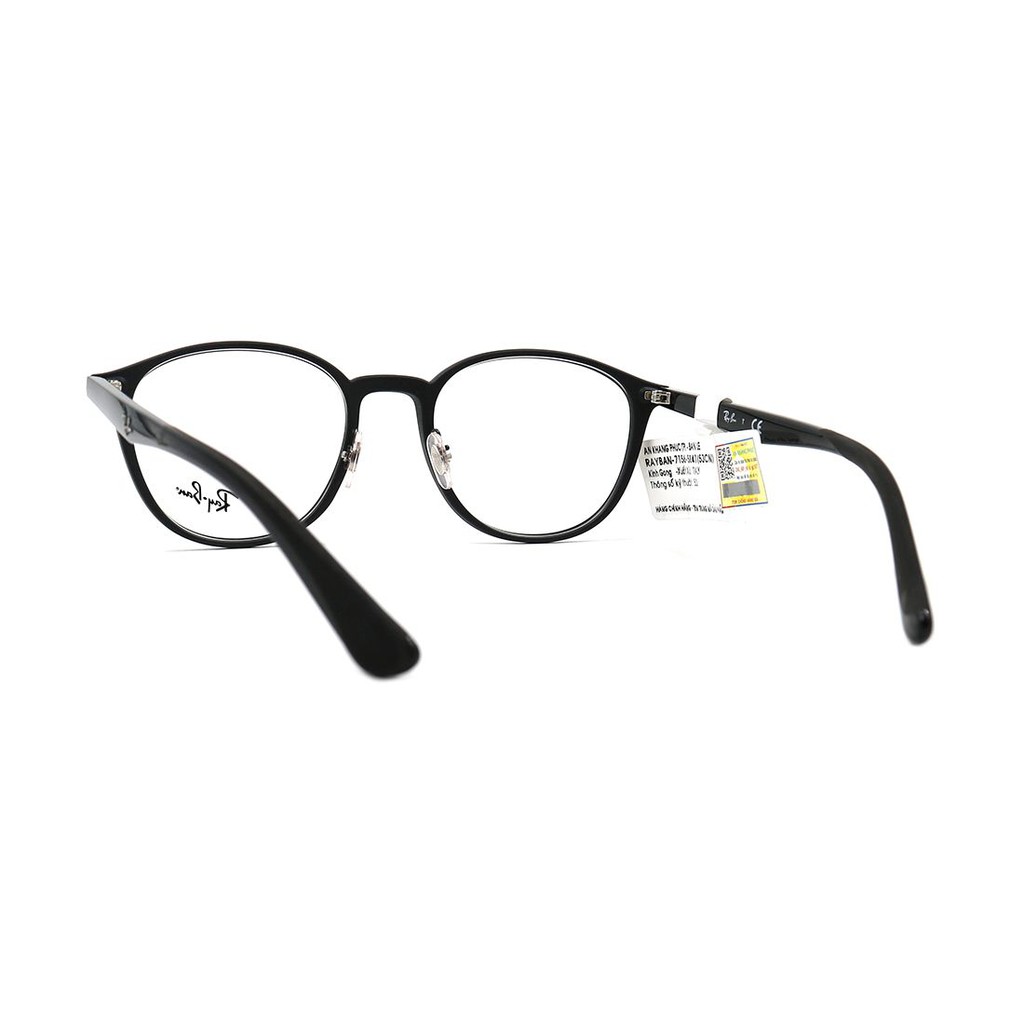 RB7156-Gọng kính nam nữ Rayban chính hãng (53-20-145), thiết kế dễ đeo bảo vệ mắt