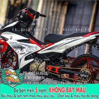 Tem rời ex 150 mx 2019 trắng đỏ -1