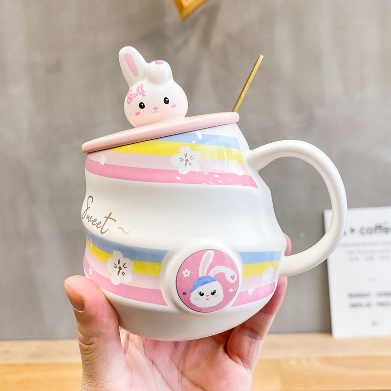 Ly sứ có nắp dễ thương SWEET LOVE cực đẹp