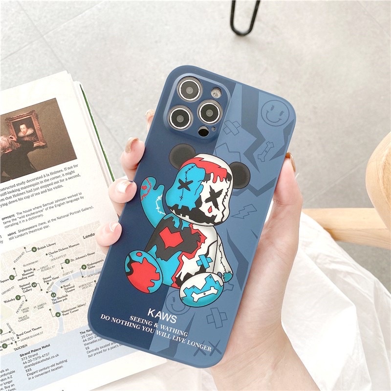 Ốp lưng iphone 6pl/6spl kwas- bearick- mông đào bảo vệ camera