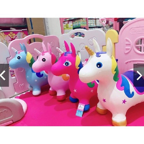 [Trợ giá] Thú Nhún Kỳ Lân Unicorn Cho Bé Loại Có Nhạc