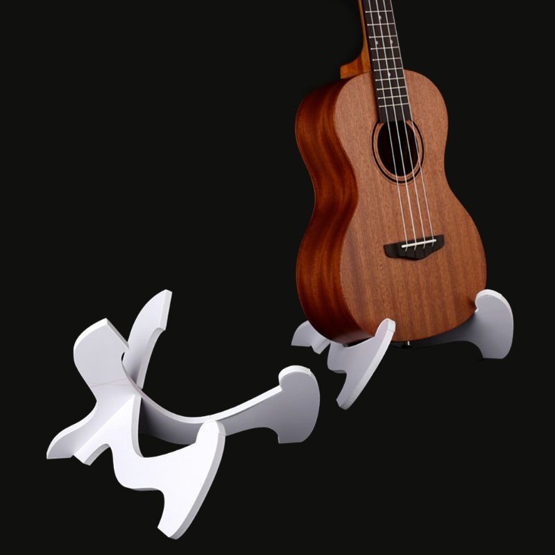 QQ Giá đỡ đàn Guitar/Ukulele/Guitar bằng gỗ cứng PVC có thể gấp gọn tiện dụng