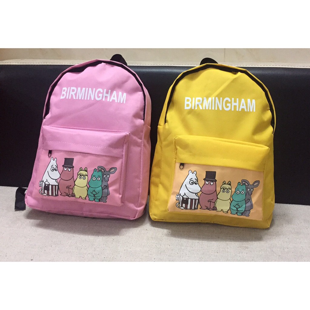 ☀️Giá Rẻ☀️ Balo Hình Thú Birmingham Thời Trang Trẻ Đỏ -Vàng - Hồng ( 38x30x10 )