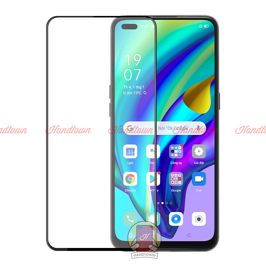 Kính Cường lực 21D Oppo A93 Full Màn Đen Full Keo Bảo Vệ Màn Hình Chống Trầy Xước Chống Va Đập Handtown SIÊU BỀN