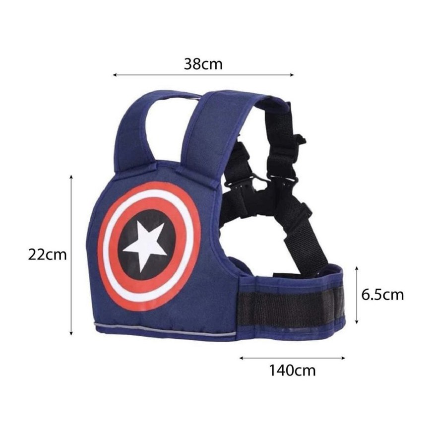 ĐAI AN TOÀN ĐỘI TRƯỞNG MỸ CHO BÉ ĐI XE