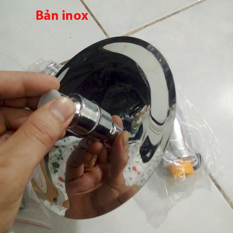 Vòi sen Bản Tròn INOX, Siêu Mỏng S150