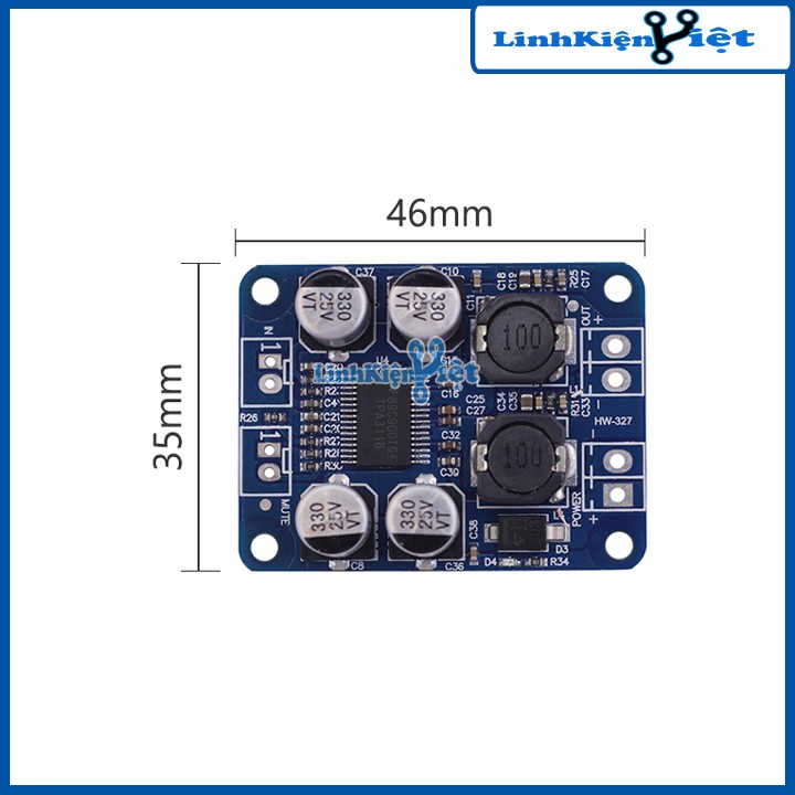 Module Khuếch Đại Công Suất Loa TPA3118 Class D 60W 8-24VDC