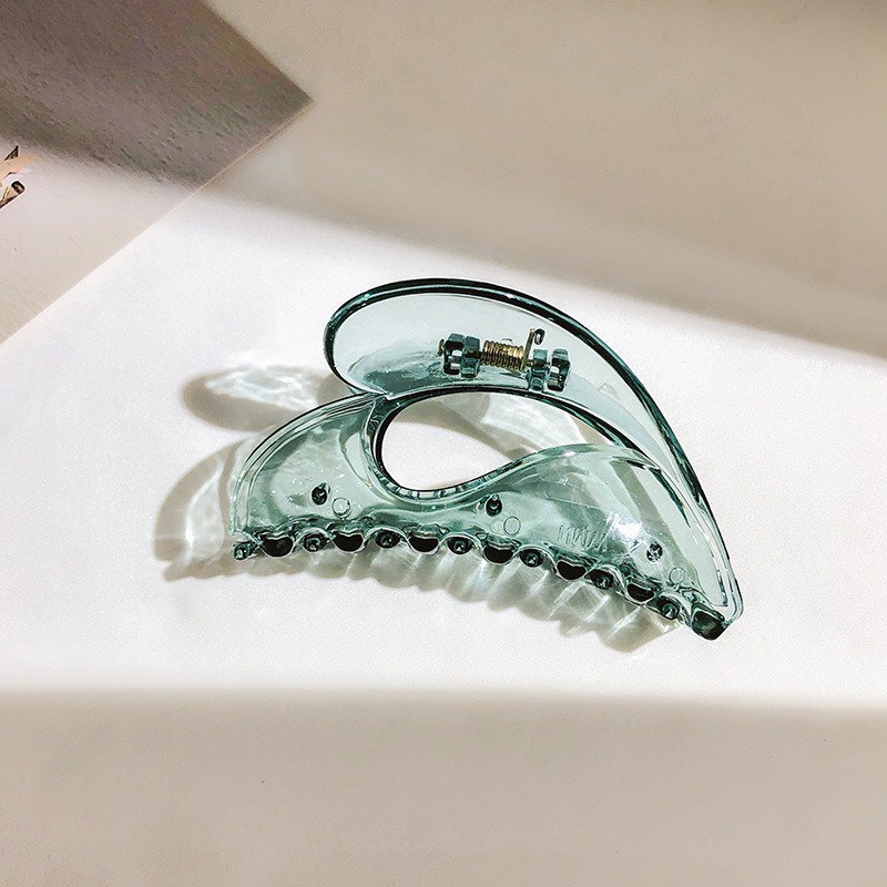 Kẹp Tóc Acrylic Trong Suốt Phong Cách Hàn Quốc Cho Nữ