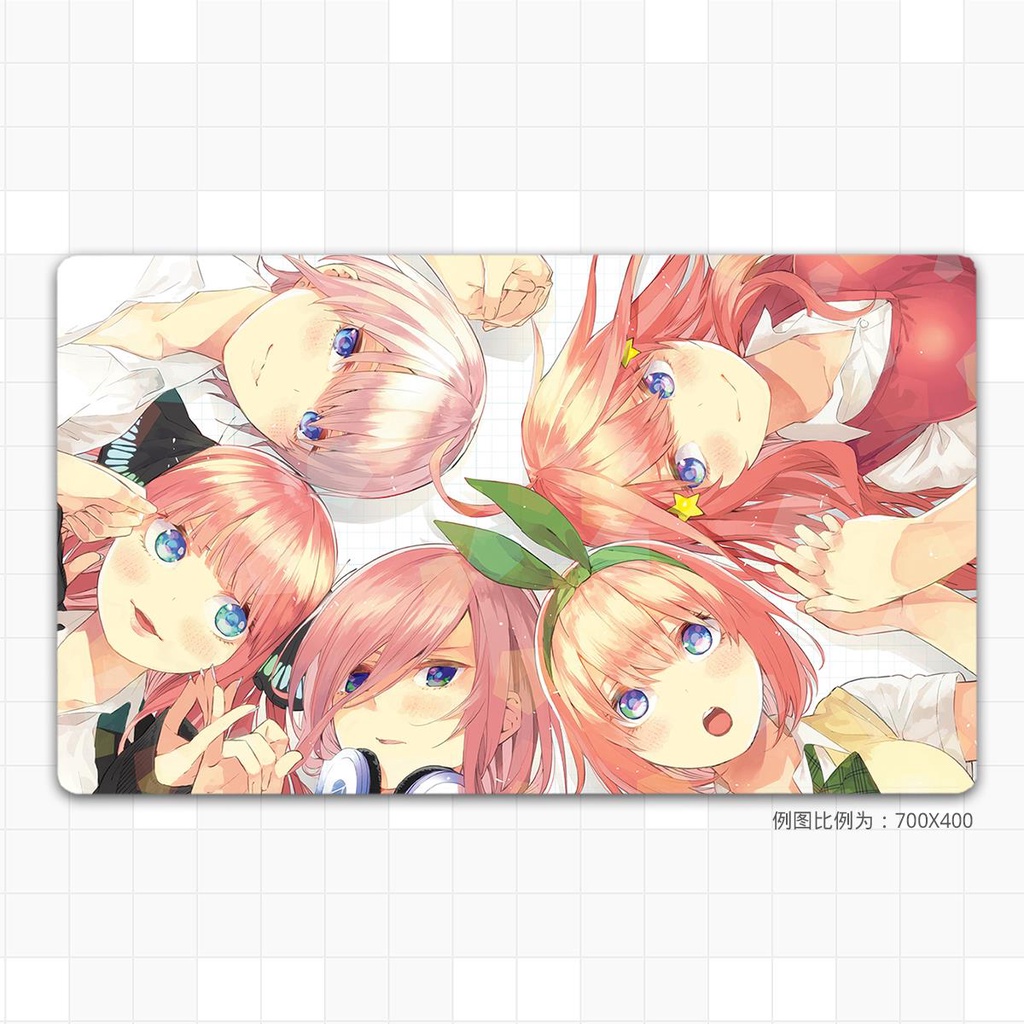 Tấm Lót Chuột Máy Tính Cỡ Lớn In Hình anime Hoa Năm Cánh Hai no three Lá