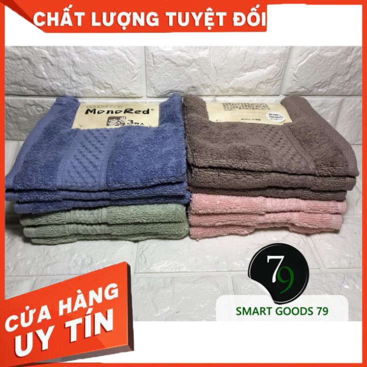 [ Chính Hãng ] [ 202] Set 3 khăn mặt monored nhật cotton siêu mềm mịn cho em bé trẻ con lau rửa cao