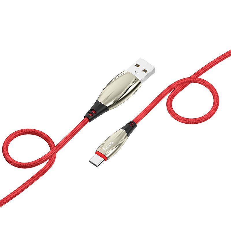 Cáp Sạc TYPE C Hoco U71 Cho Android Dây Dù 1.2M - BH 1 Năm Chính Hãng  - Hưng Long PC