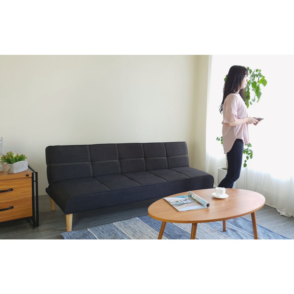Ghế sofa giường đa năng BNS 2021 màu xám đen  SOFA BED