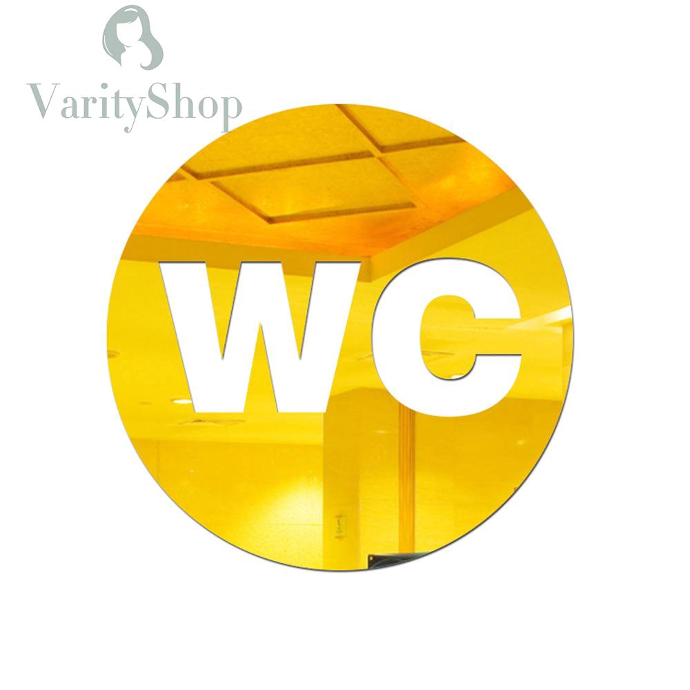 Sticker gương WC 12cm dán tường trang trí chuyên dụng